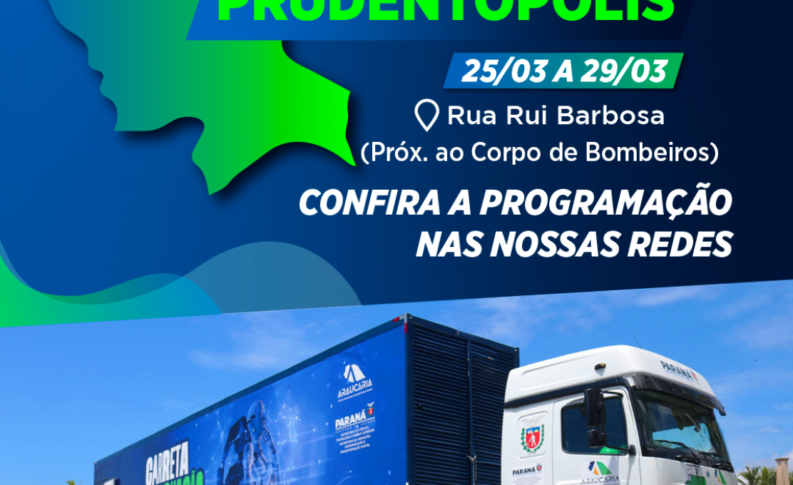 A Carreta da Inovação já tem local e horários definidos em Prudentópolis!
