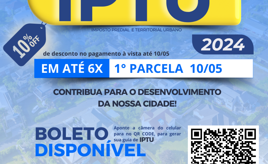 IPTU 2024 já está disponível! 