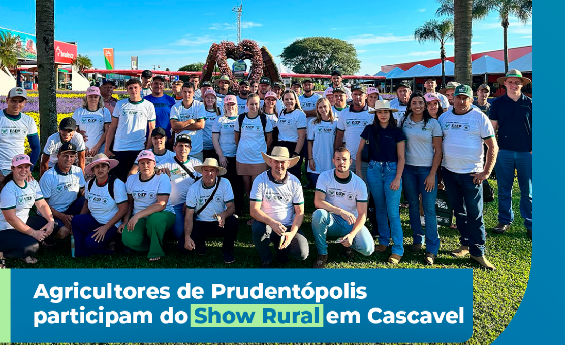 Produtores de Prudentópolis participam do Show Rural Coopavel