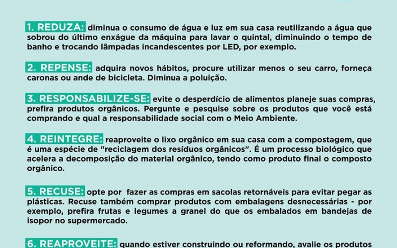 Semana do Meio Ambiente - Conservação Ambiental 