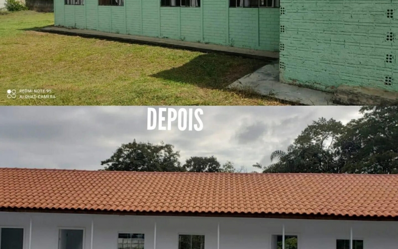 Essa semana a reforma da Escola Municipal do Campo de Barra Seca 3° está entrando em fase de conclusão.