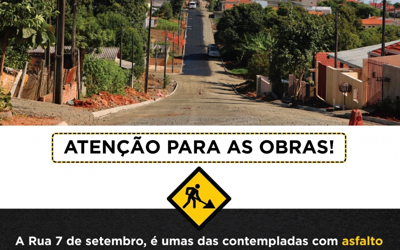 Obras de pavimentação seguem em andamento 