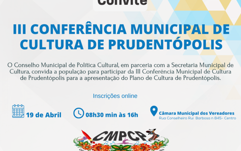 Convite para Conferência Municipal de Cultura