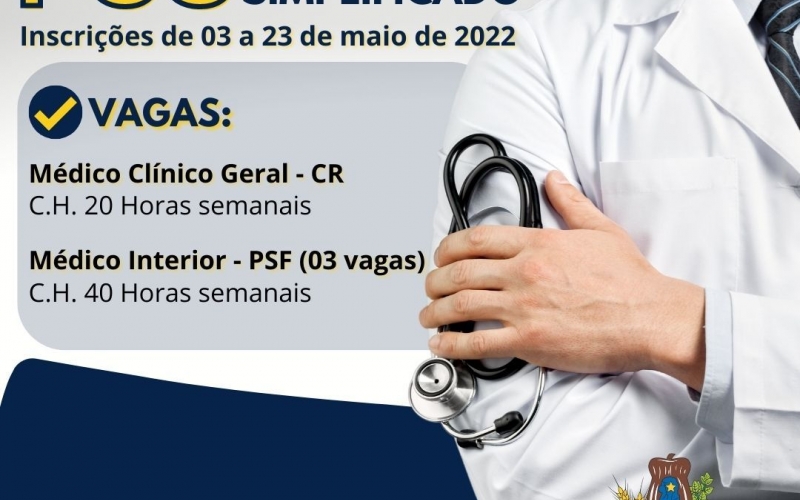 ATENÇÃO!!!!!! Estão abertas as INSCRIÇÕES PARA O “PSS MÉDICOS” 2022.