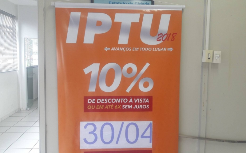 Prefeitura prorroga o prazo para o pagamento do IPTU