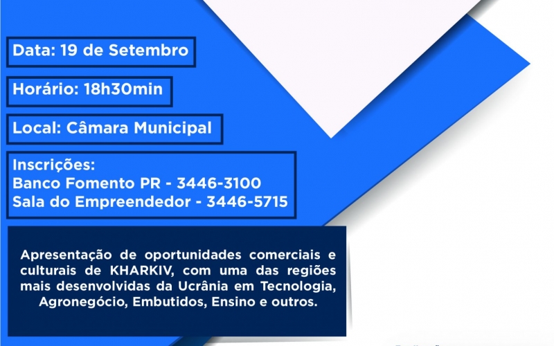 Seminário de Crédito contará com a presença de comitiva de empresários ucranianos 