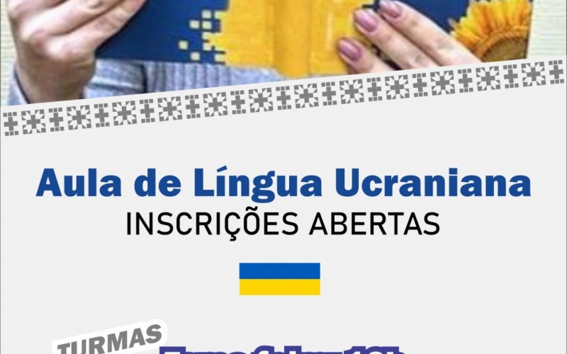 Inscrições abertas para a oficina de Língua Ucraniana 